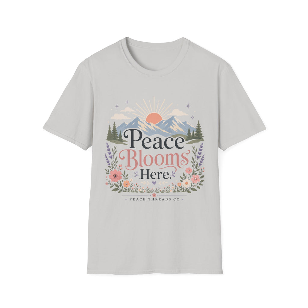 Peace Blooms Here T-Shirt