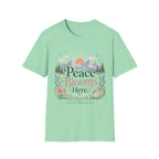 Peace Blooms Here T-Shirt