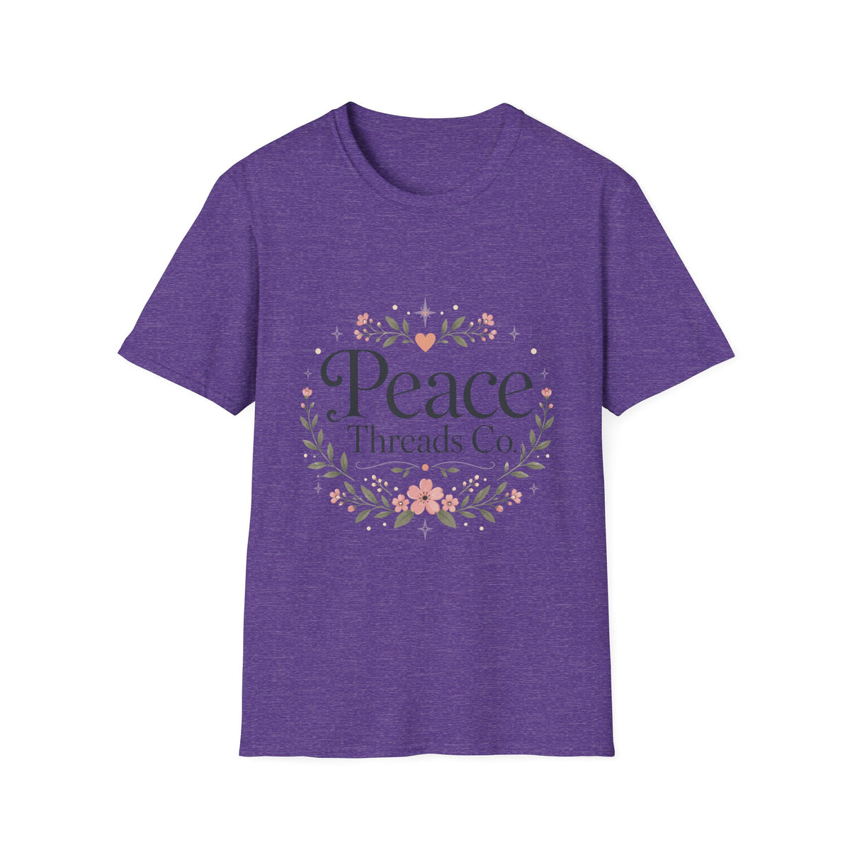 Peace Floral T-Shirt — 'Peace Threads Co' Cottagecore Tee