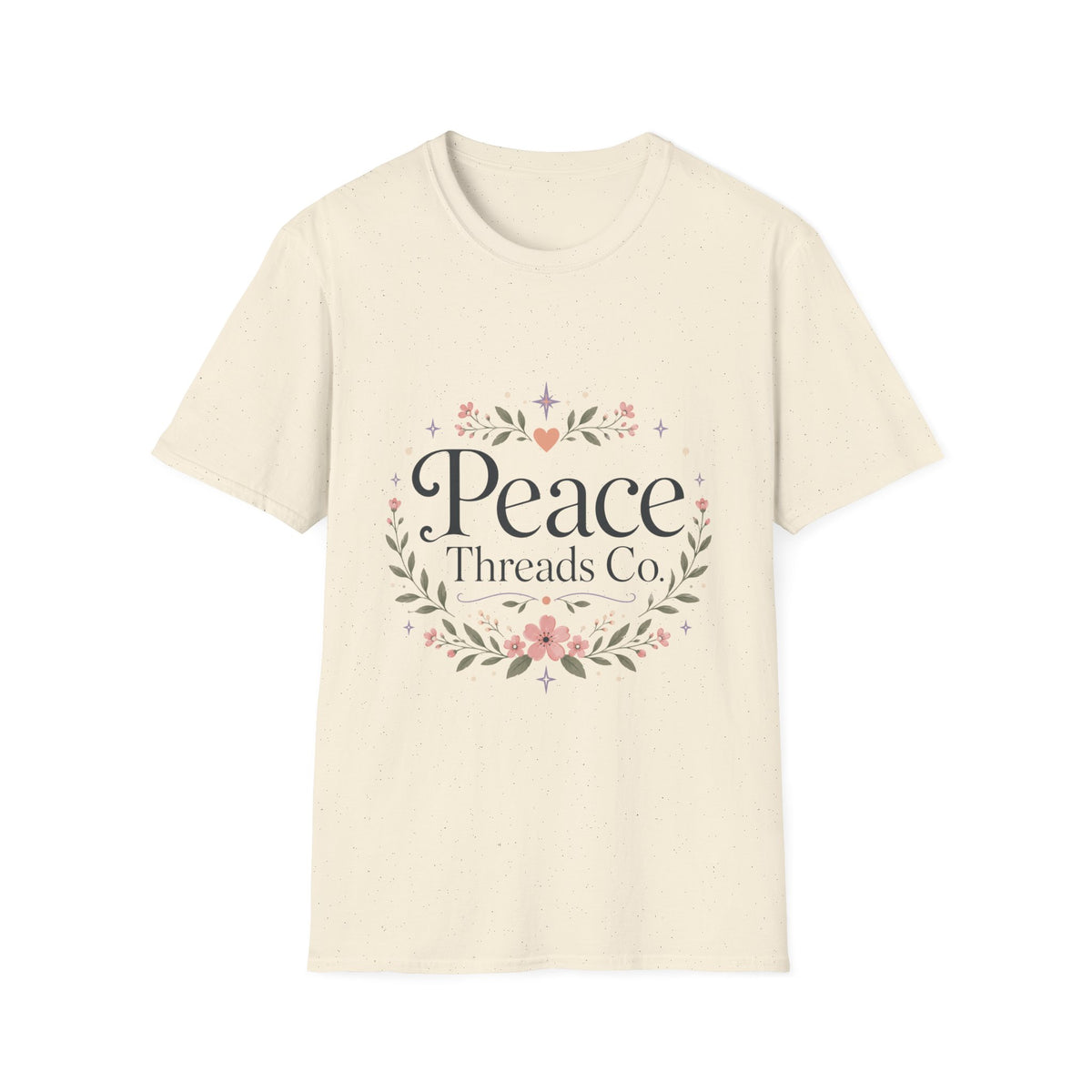 Peace Floral T-Shirt — 'Peace Threads Co' Cottagecore Tee