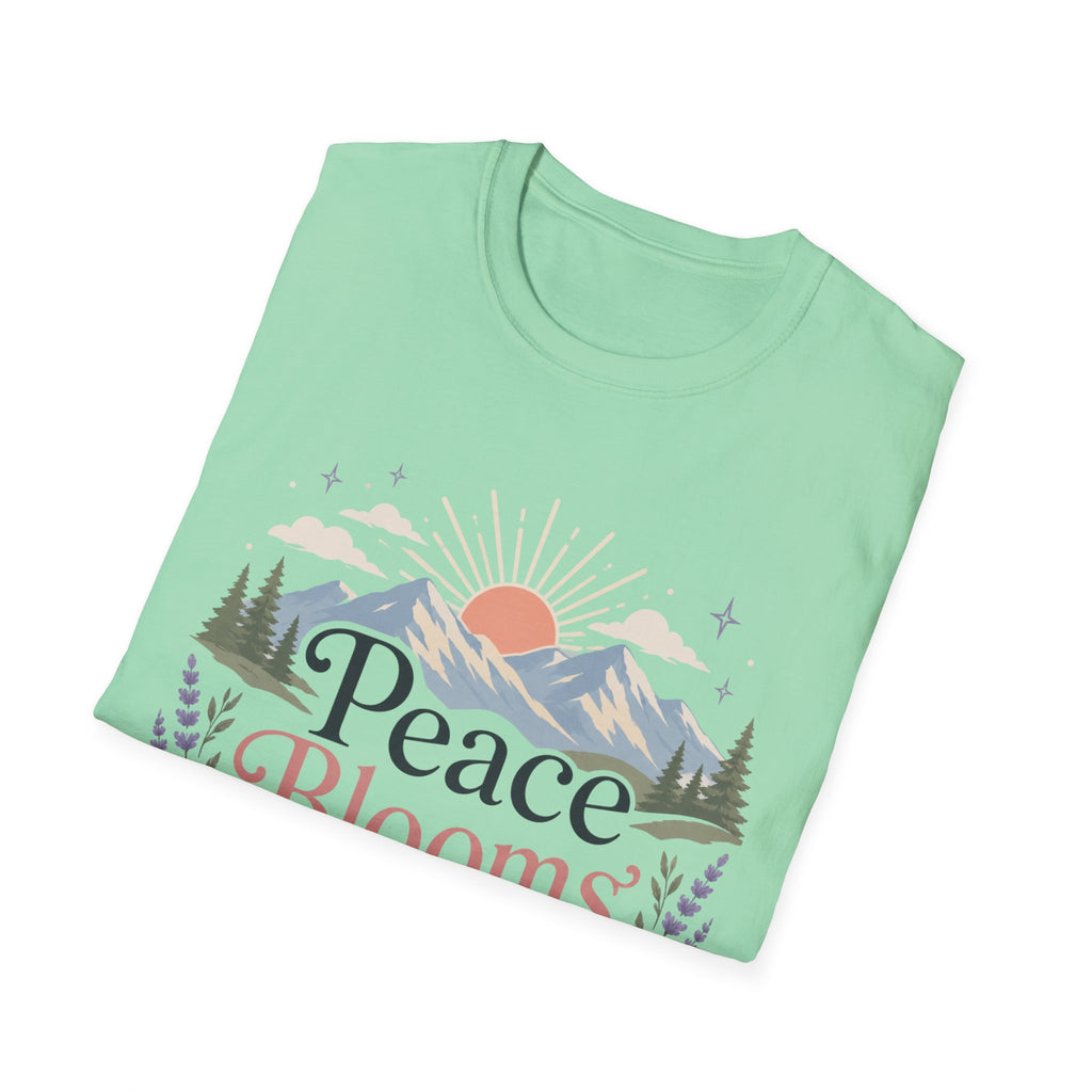 Peace Blooms Here T-Shirt