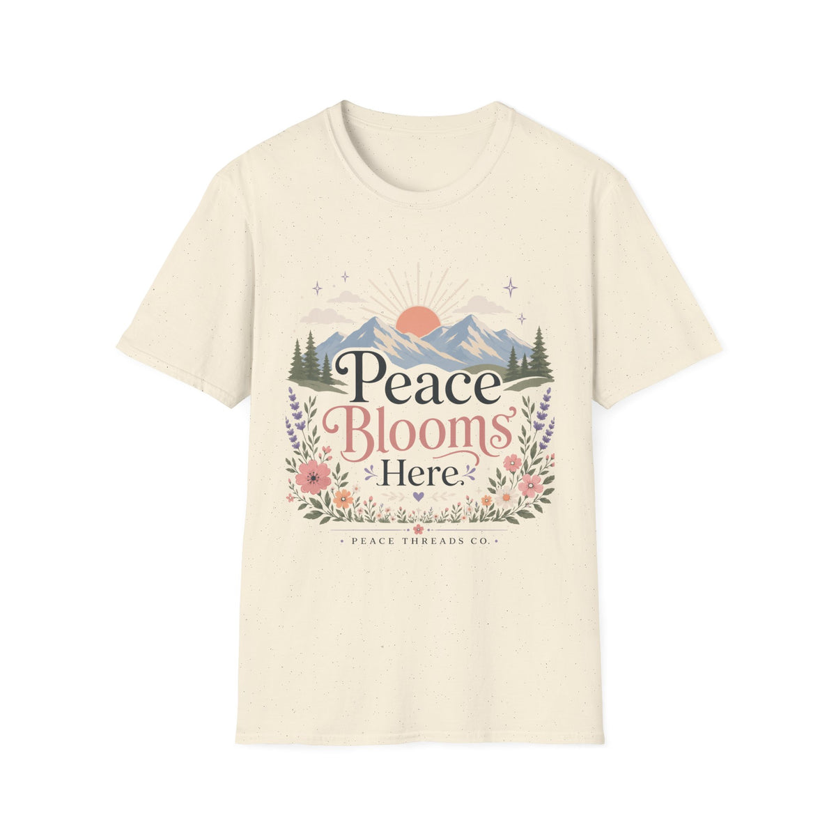 Peace Blooms Here T-Shirt
