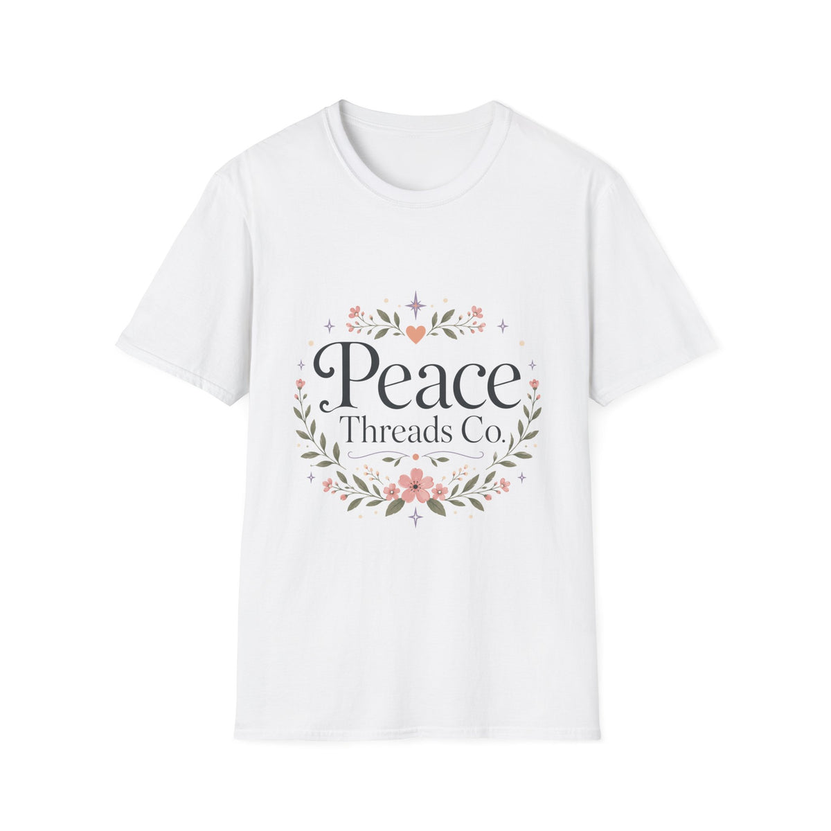 Peace Floral T-Shirt — 'Peace Threads Co' Cottagecore Tee