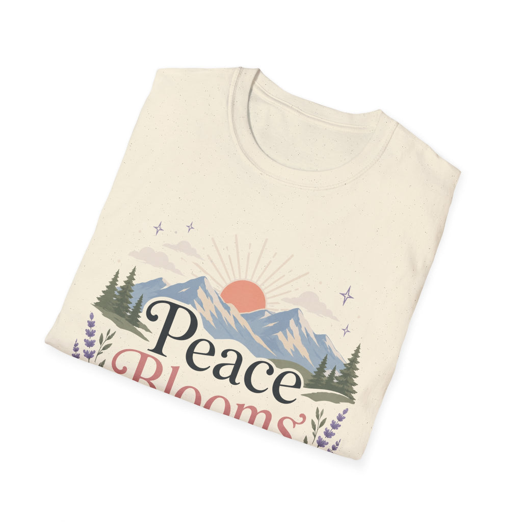 Peace Blooms Here T-Shirt
