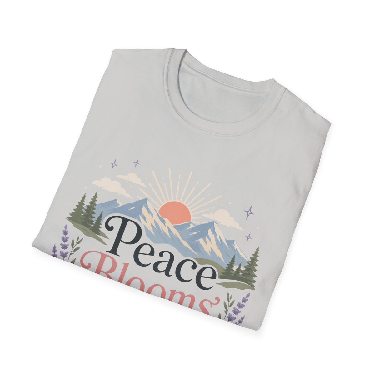 Peace Blooms Here T-Shirt
