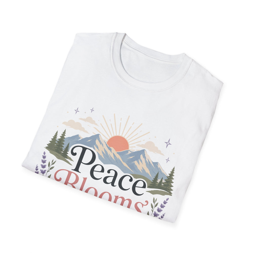 Peace Blooms Here T-Shirt