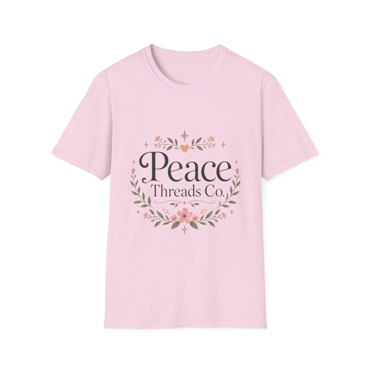 Peace Floral T-Shirt — 'Peace Threads Co' Cottagecore Tee